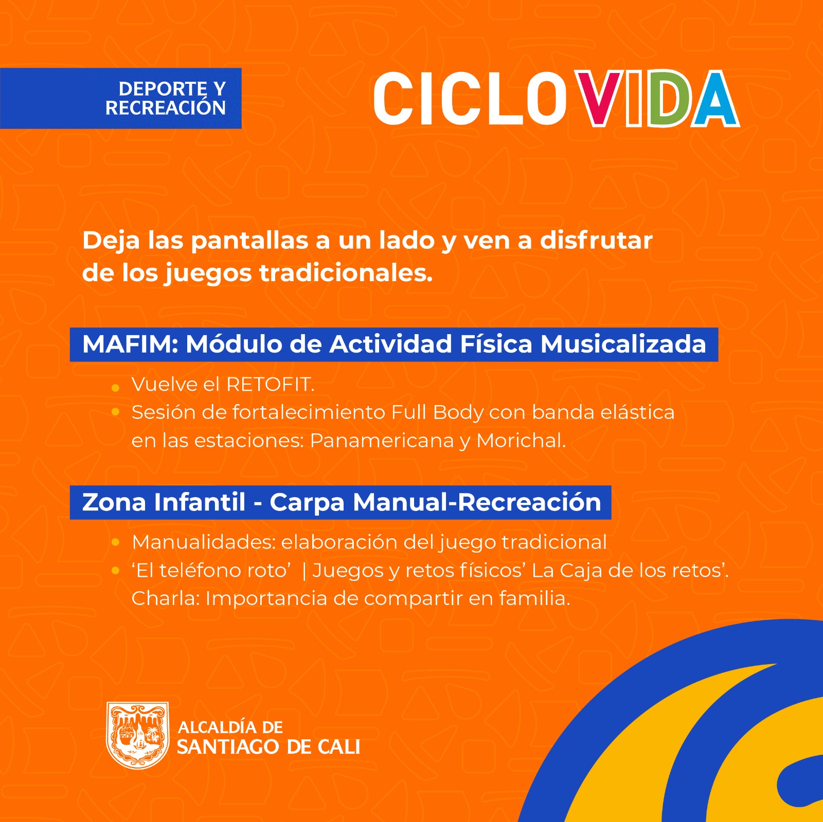 Este domingo conéctate con la salud, el bienestar, el deporte y la diversión: te esperamos en la Ciclovida