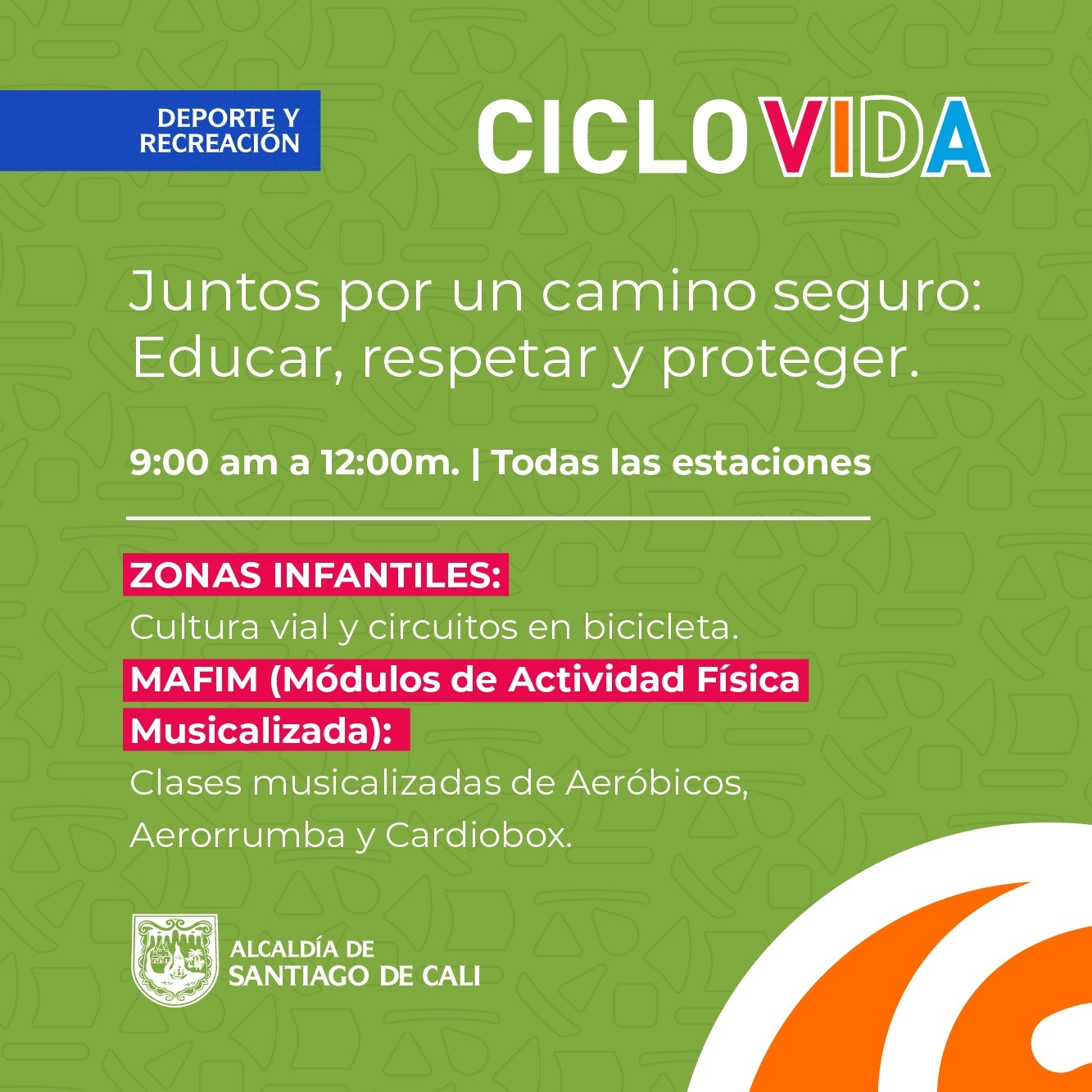 La Ciclovida te espera el domingo: ‘pedalea con seguridad, vive con bienestar’ La Ciclovida te espera el domingo: ‘pedalea con seguridad, vive con bienestar’