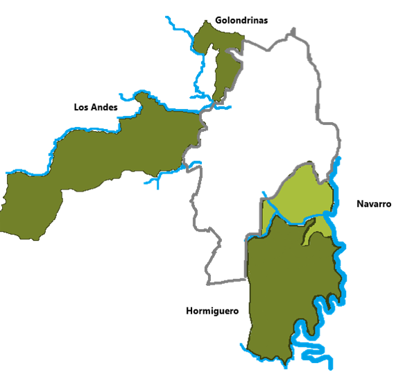 Mapa de territorios priorizados 2 Mapa de territorios priorizados 2