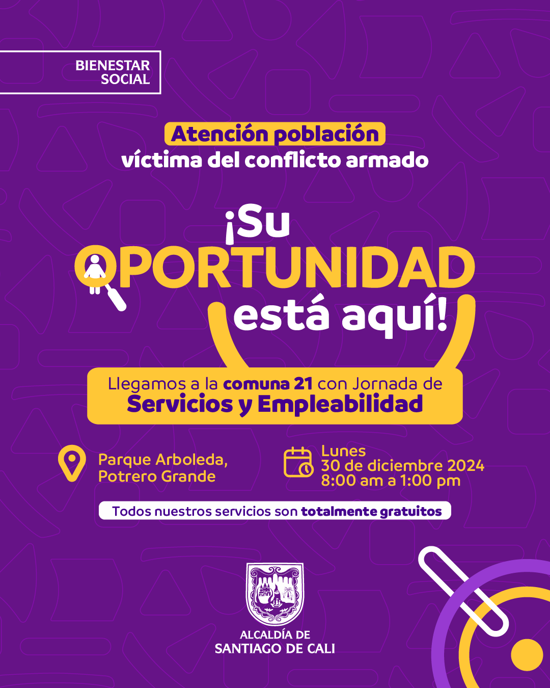 Víctimas del conflicto armado en Cali presentaran sus emprendimientos este 29 y 30 de diciembre en el Bulevar del Oriente