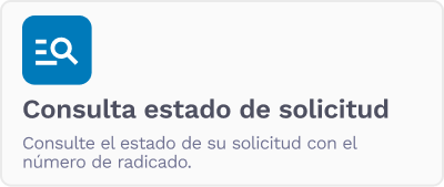 Consulta el estado de la solicitud Consulta el estado de la solicitud