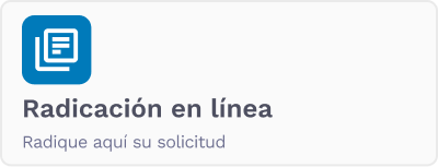 Radicacion en linea Radicacion en linea