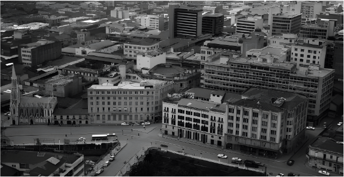 Centro histórico de Cali en los años 50