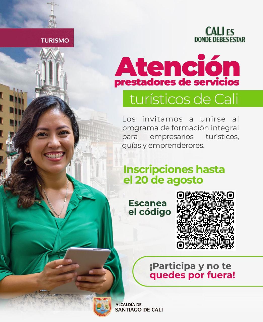 Secretaría de Turismo de Cali y Funades abren convocatoria de formación para prestadores de servicios turísticos: así pueden inscribirse