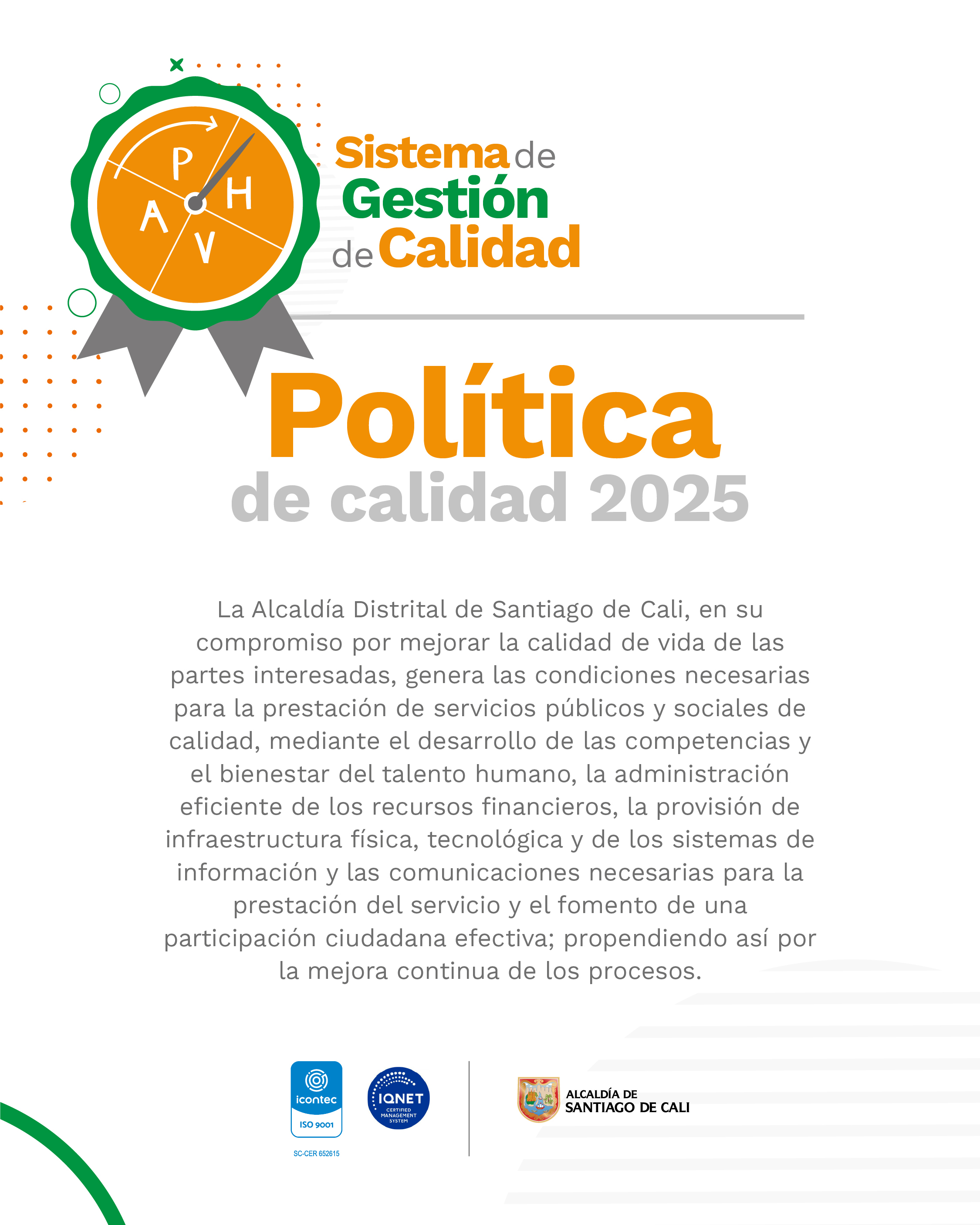 Politica de calidad Politica de calidad