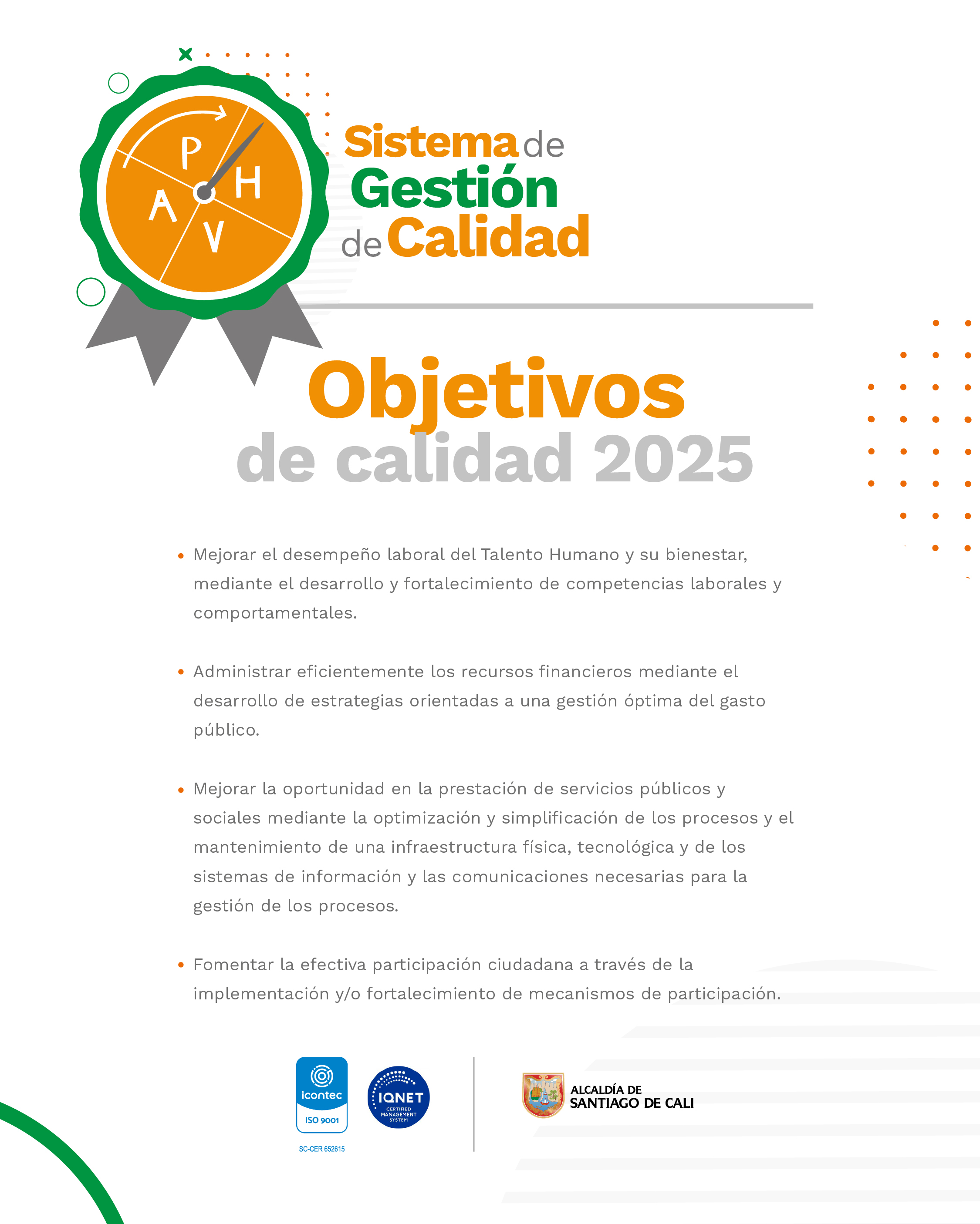 Objetivos de calidad Objetivos de calidad