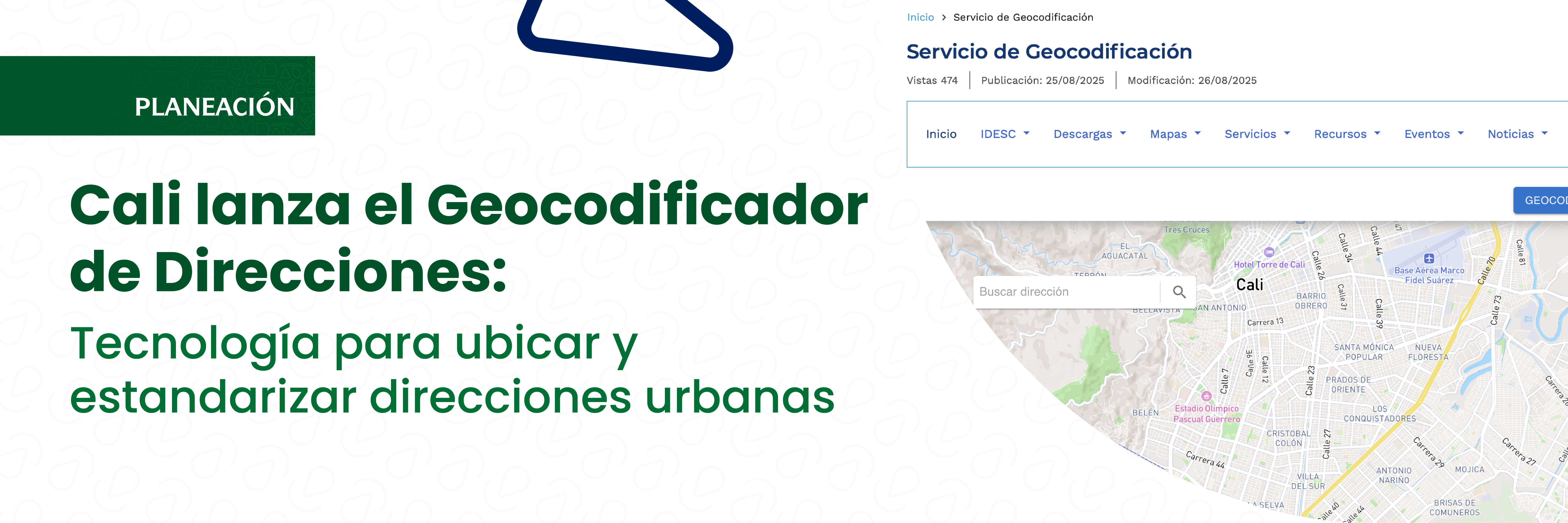 Cali lanza el Geocodificador de Direcciones: tecnología para ubicar y estandarizar direcciones urbanas Cali lanza el Geocodificador de Direcciones: tecnología para ubicar y estandarizar direcciones urbanas