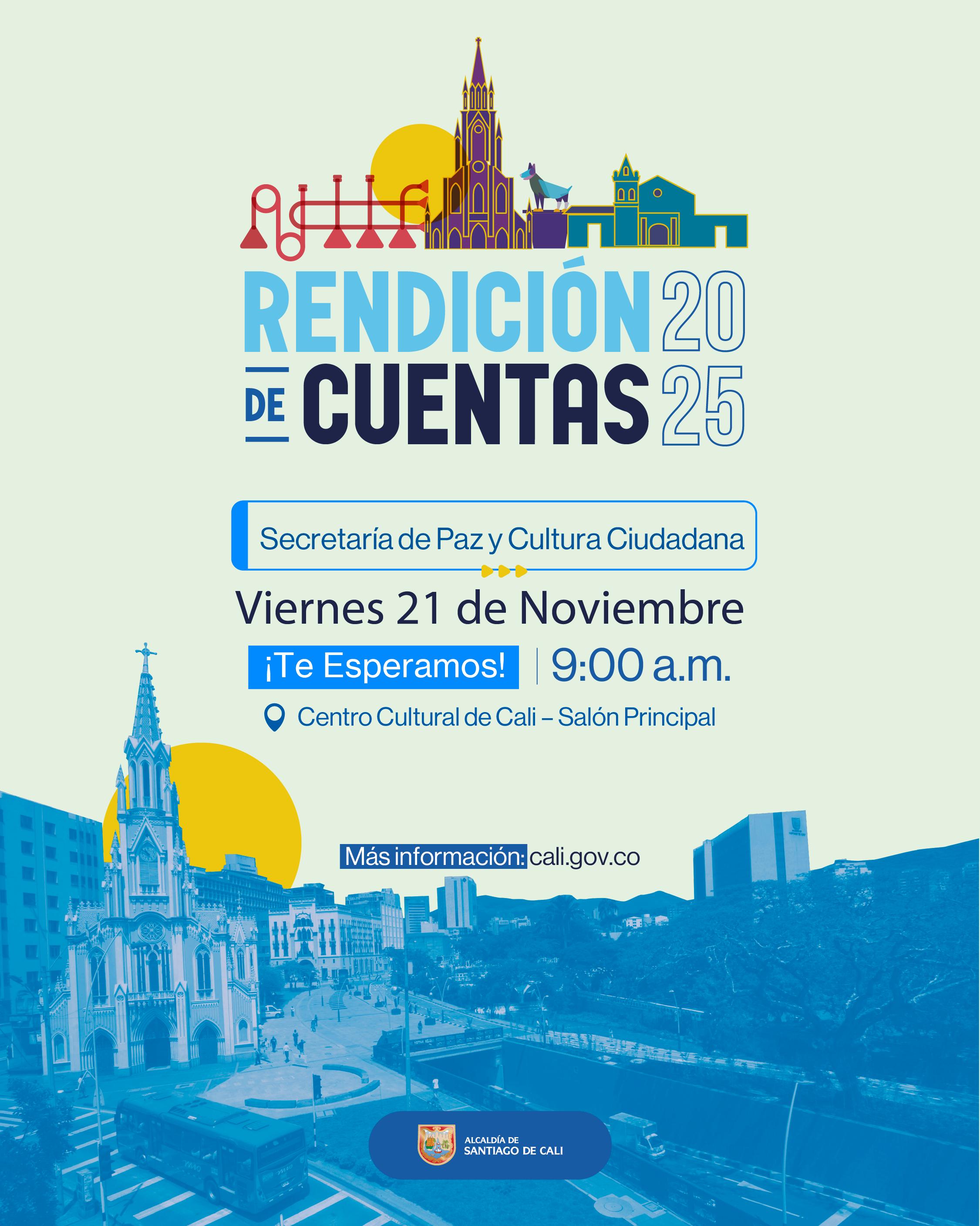 La Secretaría de Paz y Cultura Ciudadana invita a participar en la consulta de temas de interés para la Rendición de Cuentas 2025 La Secretaría de Paz y Cultura Ciudadana invita a participar en la consulta de temas de interés para la Rendición de Cuentas 2025