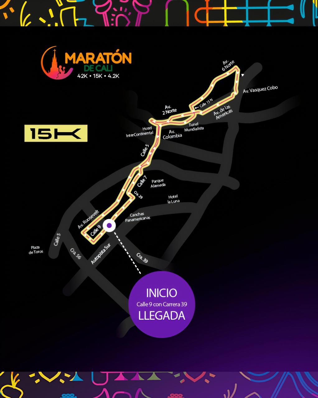 Conozca el recorrido oficial de 42K en la ‘Maratón de Cali 2026’ Conozca el recorrido oficial de 42K en la ‘Maratón de Cali 2026’