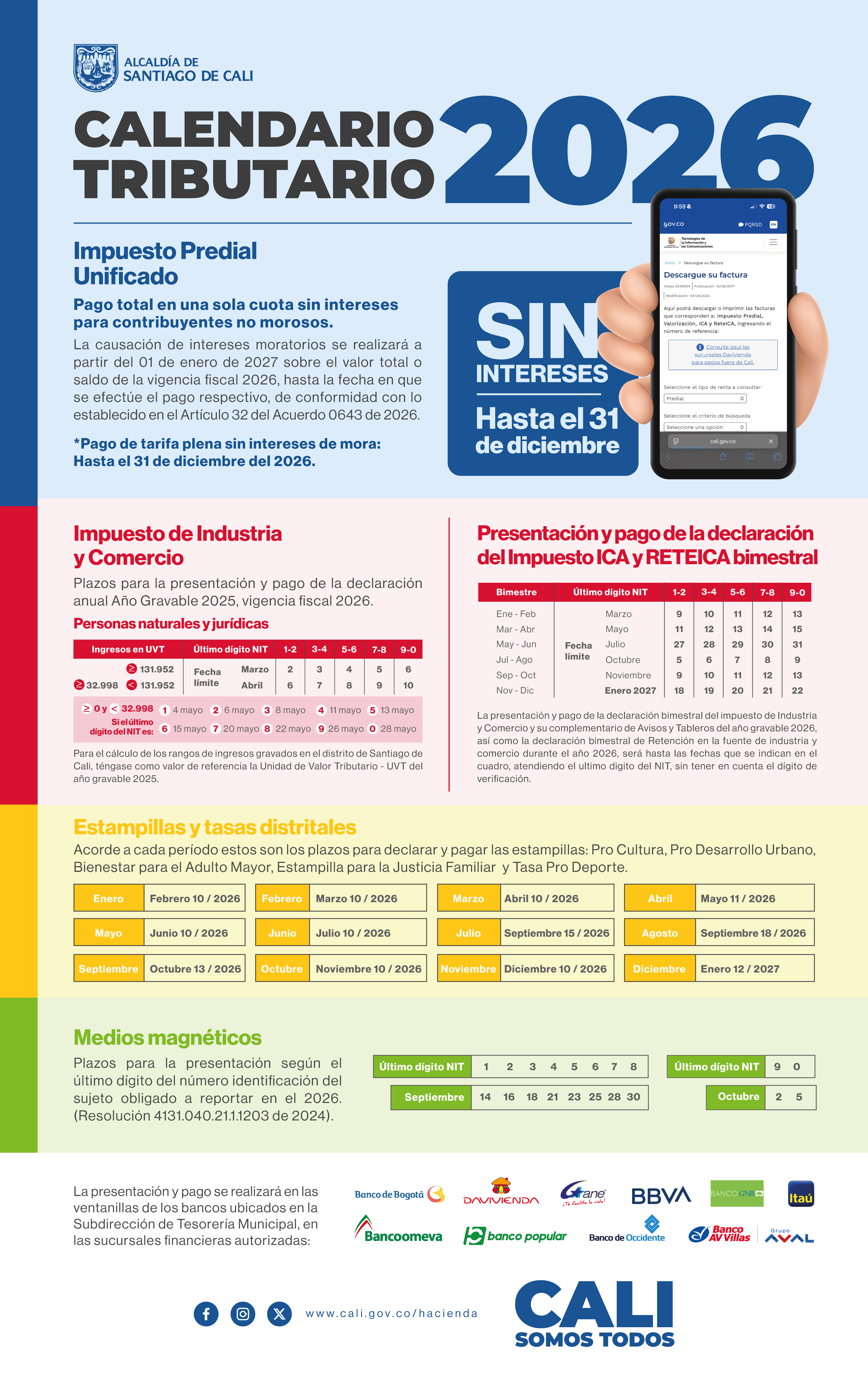 Calendario Tributario al 2 de septiembre de 2026 Calendario Tributario al 2 de septiembre de 2026