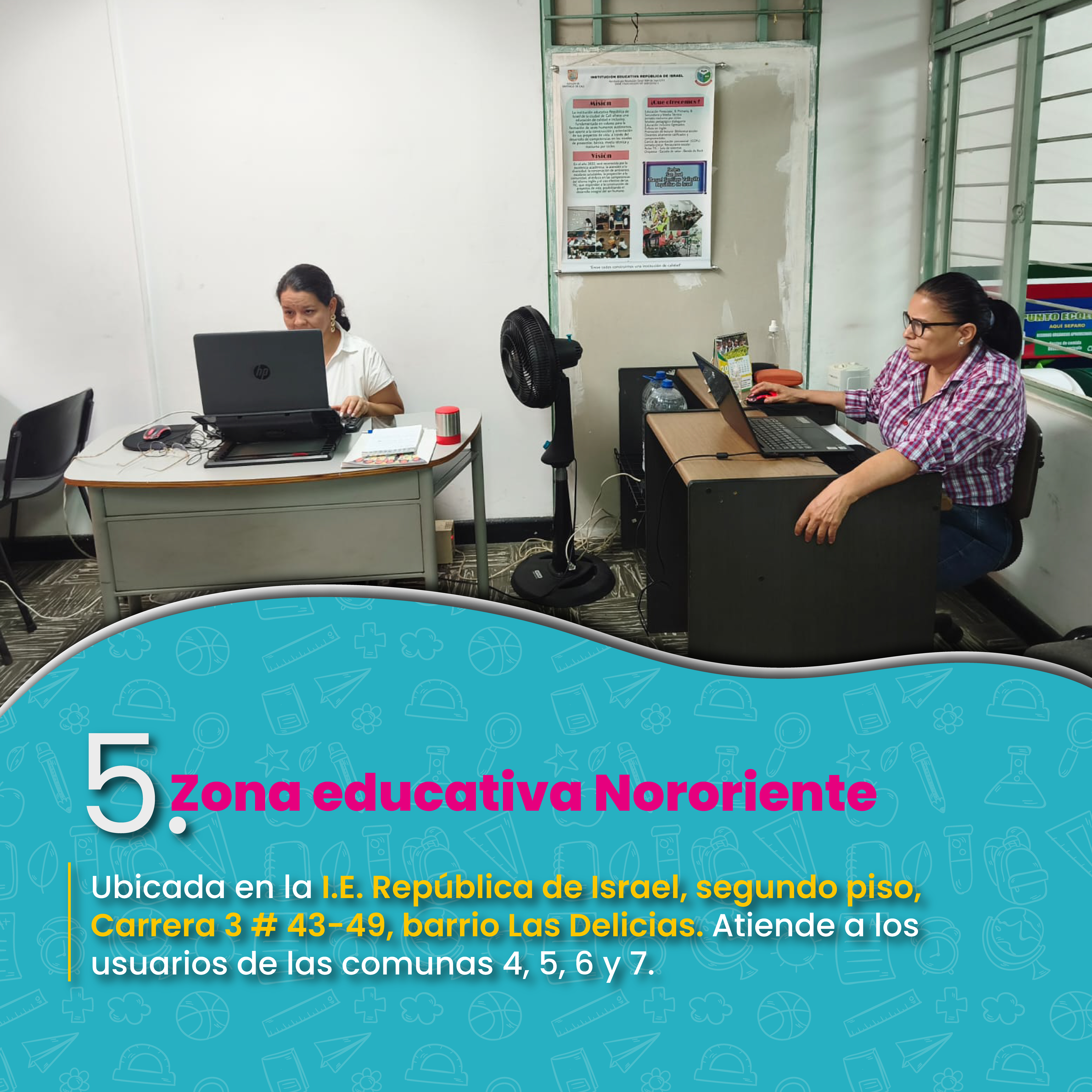 Ubicación zonas educativas 5