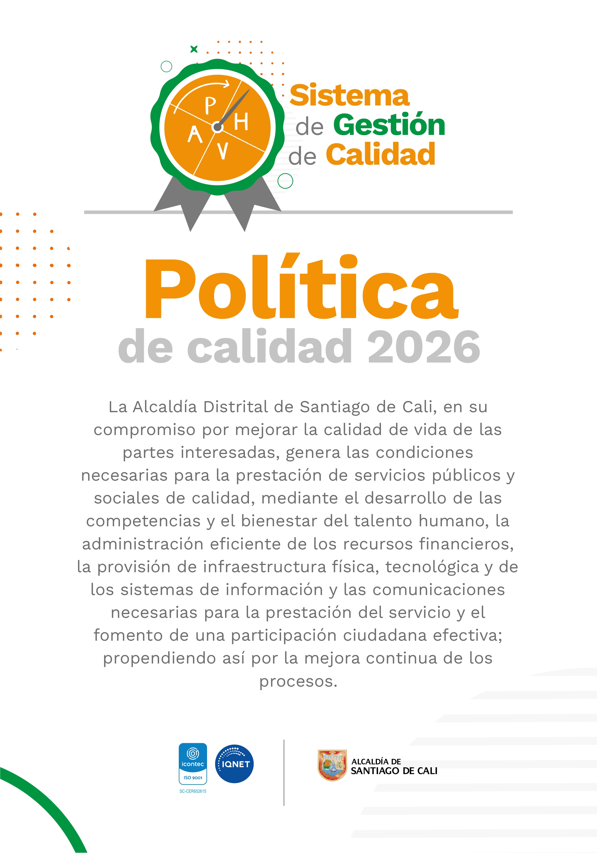 Política de calidad Política de calidad