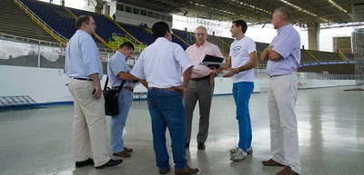 Mundial de Ciclismo en Pista 2014, recibió comisionado de prensa Italiano que confirmó avances del evento