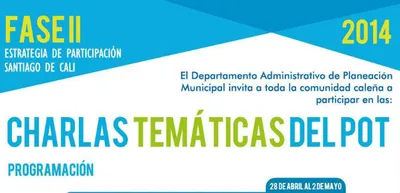 Planeación invita a conocer las propuestas del POT con charlas temáticas