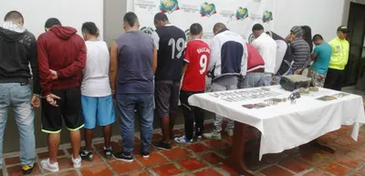 Policía desarticuló banda delincuencial La 40, que estaría al servicio de Los rastrojos