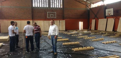 Cancha auxiliar del Coliseo Evangelista Mora estrenará maderamen