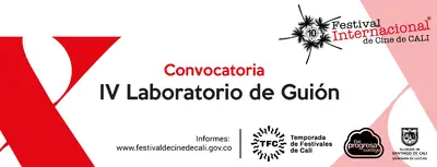 El X Festival Internacional de Cine de Cali abre su convocatoria al  IV Laboratorio de Guión