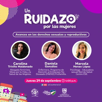Un Ruidazo por las Mujeres para dialogar sobre avances en los derechos sexuales y reproductivos