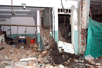 SECRETARÍA DE VIVIENDA AL FRENTE DE LA RECONSTRUCCIÓN DE LOS PREDIOS AFECTADOS CON EL CARRO BOMBA
