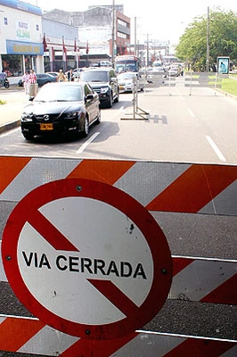 Gobierno de Cali cierra la avenida Pasoancho