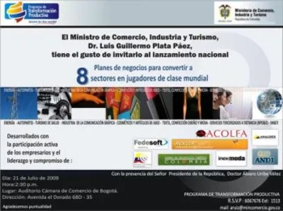 Fomento Económico, presente en el lanzamiento de la estrategia nacional para los sectores de talla mundial