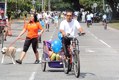 Este domingo la Ciclovida se viste de los colores de Colombia