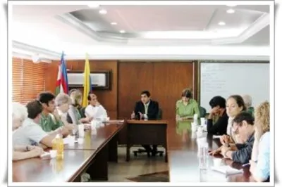 Misión Internacional visitó al alcalde, Jorge Iván Ospina