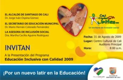 Lanzamiento de Educación Inclusiva con Calidad 2009