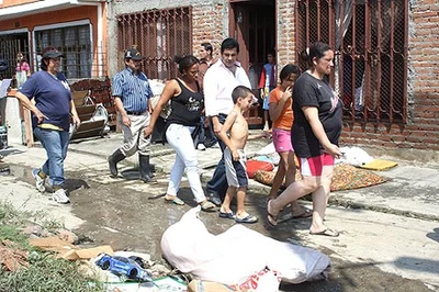 Alcalde inspecciona zona afectada por emergencia invernal