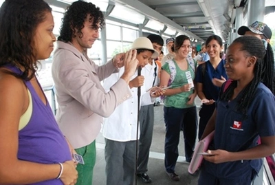 En las estaciones del MÍO se sensibilizó a los usuarios sobre población con discapacidad