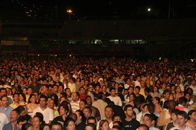 Andy  Montañez  en el  concierto de “salsa y verano”