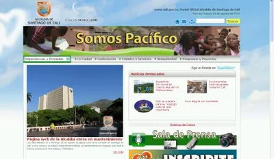 Página web de la Alcaldía entra en mantenimiento