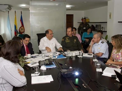 Rueda de prensa al término del consejo de seguridad en el CAM