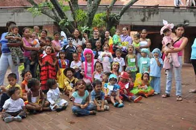 Niños de El Calvario disfrutaron la Fiesta de Halloween en el Centro Cultural de Cali