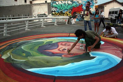 Jovita y otros hitos caleños, son parte de los muros coloridos por la Bienal de Muralismo