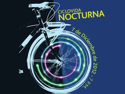 Cicloruta nocturna 7 de diciembre 7pm - día de las velitas