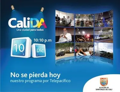 Entérese de las noticias más importantes de Cali y de la Alcaldía por el programa CaliDA