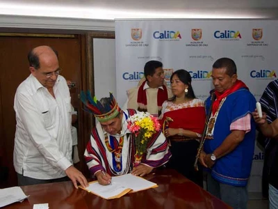 Cabildos indígenas de Cali presentan a sus nuevos gobernantes