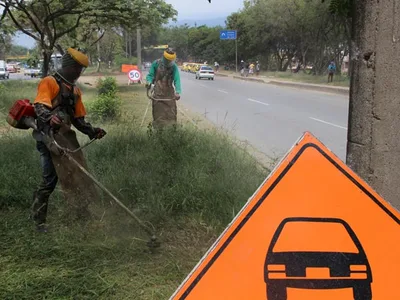Mantenimiento de zonas verdes se extendió a zona del cinturón ecológico en la Comuna 21