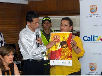 “Me inspiré en el folclor y en una Cali multicultural para crear el afiche de la Feria”