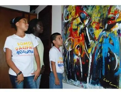 Taller artístico con niños de Potrero Grande