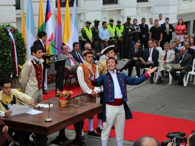 Con una obra de teatro, se recreó la firma del acta de Independencia de Cali de hace 203 años