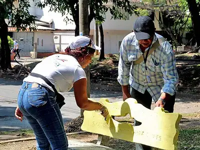 La Comuna 17 trabajó unida con la Alcaldía en la minga por uno de sus parques