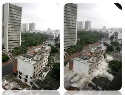 La implosión del Edificio Bolívar dará paso a la segunda fase de la Plazoleta Jairo Varela