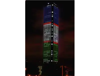 El edificio más alto del país se iluminará con los colores de la bandera de Cali