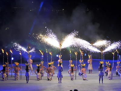 ‘Metamorfosis’, una puesta en escena con derroche de tecnología en la inauguración de los World Games