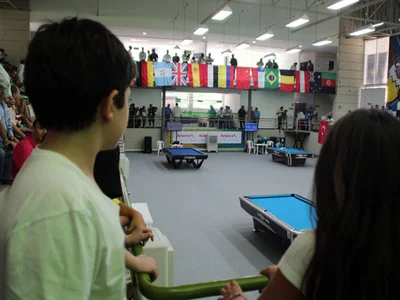 Los niños también fijaron sus ojos en el billar de los Juegos Mundiales 2013 Cali