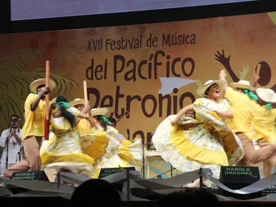Programación de la competencia musical en la Ciudadela Petronio Álvarez (Unidad Deportiva Panamericana)