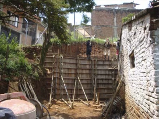 Continúan obras de mitigación en la ladera