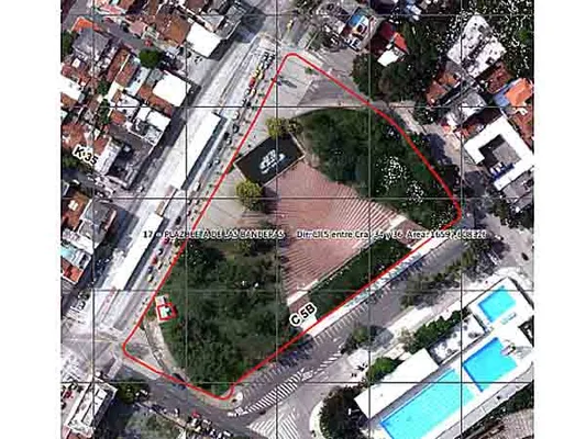 Zonas del proyecto para transformar espacios públicos en parqueaderos subterráneos